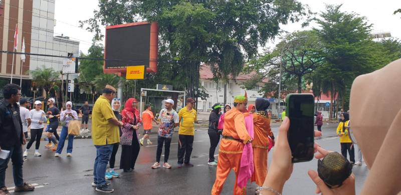 Dekranasda Sulsel Hadiri Promosi Karawo Khas Gorontalo di CFD Sudirman