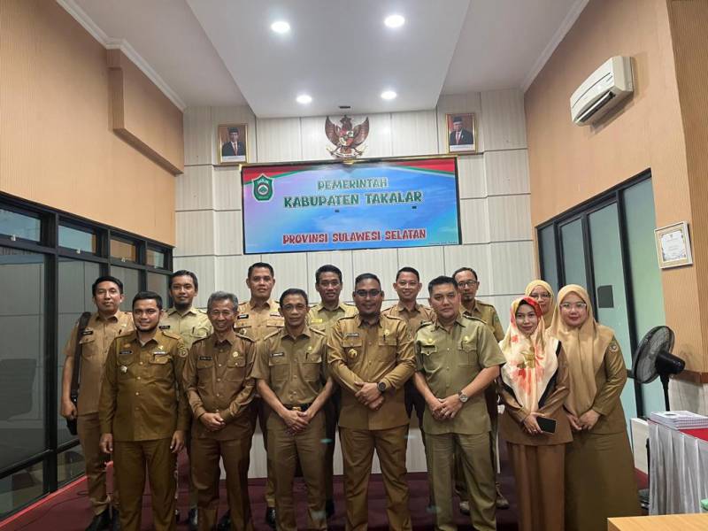 Permantap Penyusunan Laporan Evaluasi Kinerja Pj Bupati, Pemkab Sidrap Studi Banding di Takalar