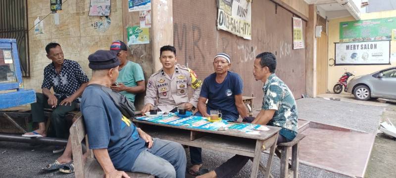 Sebagai Cooling System Jelang Pemilu 2024, Ini yang Dilakukan Bhabinkamtibmas Pattunuang