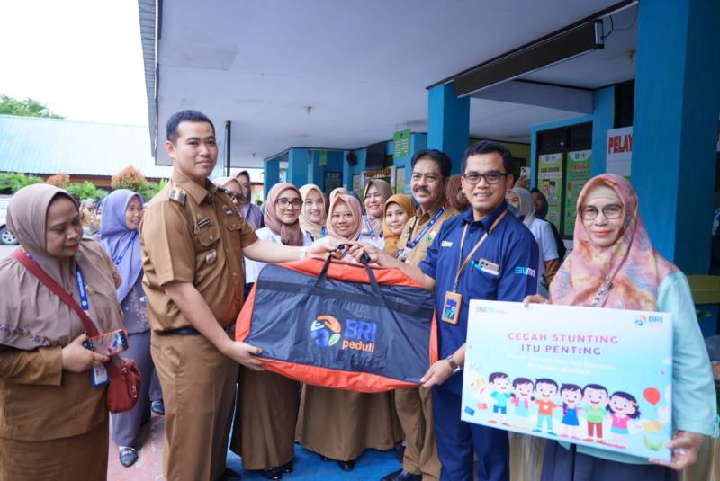 BRI Pangkep Peduli Stunting, Berikan Bantuan Antropometri dan Makanan Bergizi