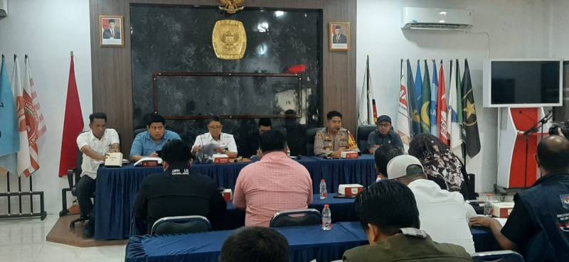 Kapolres AKBP Yudi Frianto Hadiri Rakor Persiapan Kampanye Rapat Umum Peserta Pemilu  2024