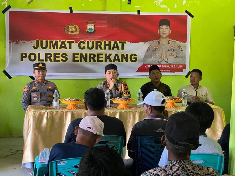 Jumat Curhat, Kapolres Enrekang Dengar Keluhan dan Masukan Masyarakat 