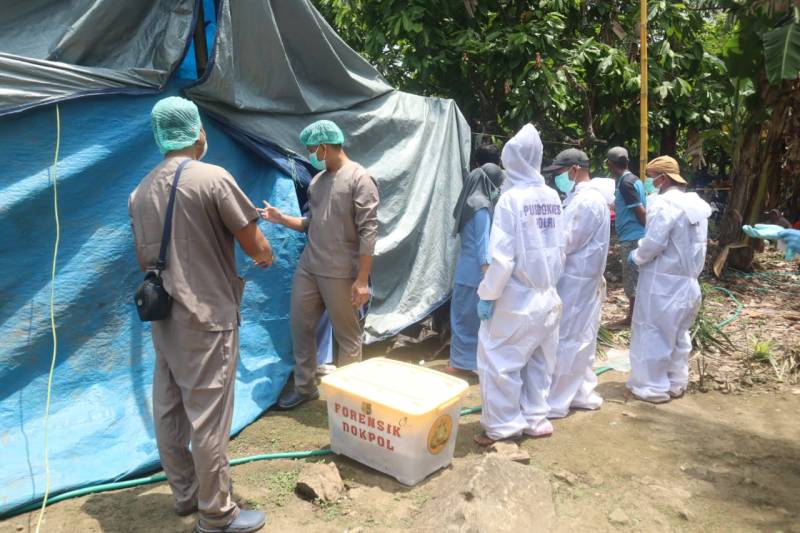Polres Bantaeng Amankan Proses Ekshumasi Makam dan Autopsi Jenazah Alimuddin