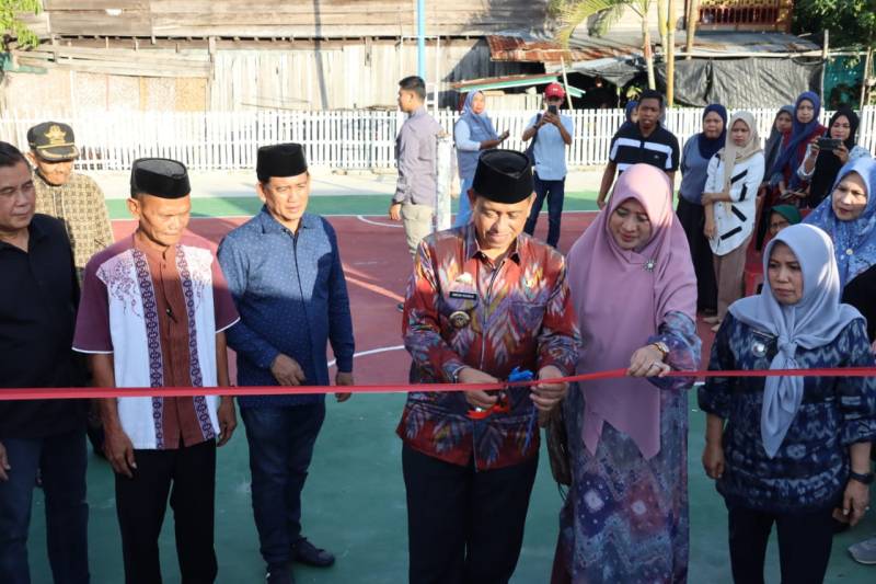 Resmikan Lapangan Takraw Desa Nepo, Amran Mahmud Apresiasi Perhatian Legislator DPRD Wajo