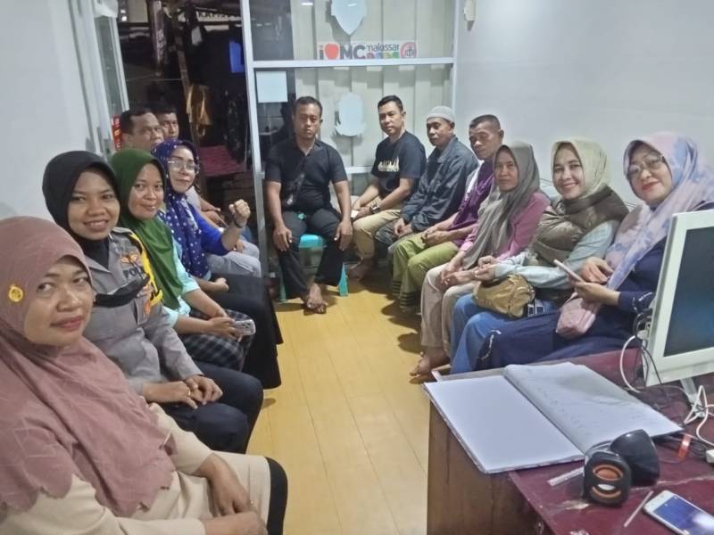 Cooling System Jelang Masa Tenang Pemilu, Ini yang Dilakukan Polisi RW Polres Pelabuhan Makassar 