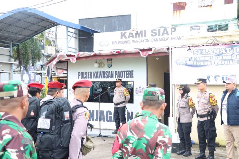 Pimpin Apel Pergeseran Personel, Kapolres Pelabuhan Ingatkan Anggotanya Jaga Keamanan TPS 