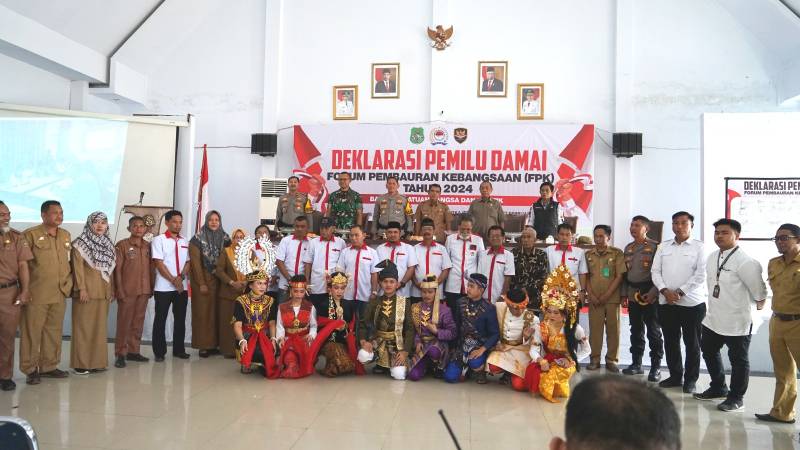 Forum Pembauran Kebangsaan Sidrap Gelar Deklarasi Pemilu Damai