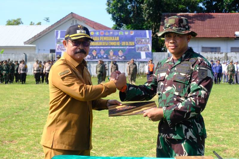 Wabup Gowa Sebut Program TMMD Kontribusi TNI Untuk Daerah
