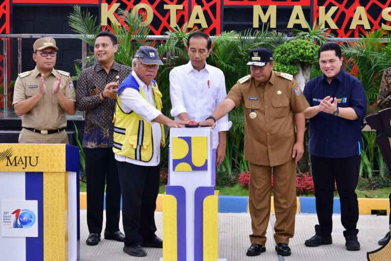 Presiden Jokowi Resmikan IPAL di Kawasan Metro Tanjung Bunga