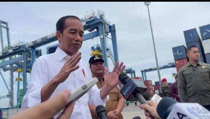 Resmikan Proyek MNP, Jokowi: Ini Pelabuhan Terbesar di KTI