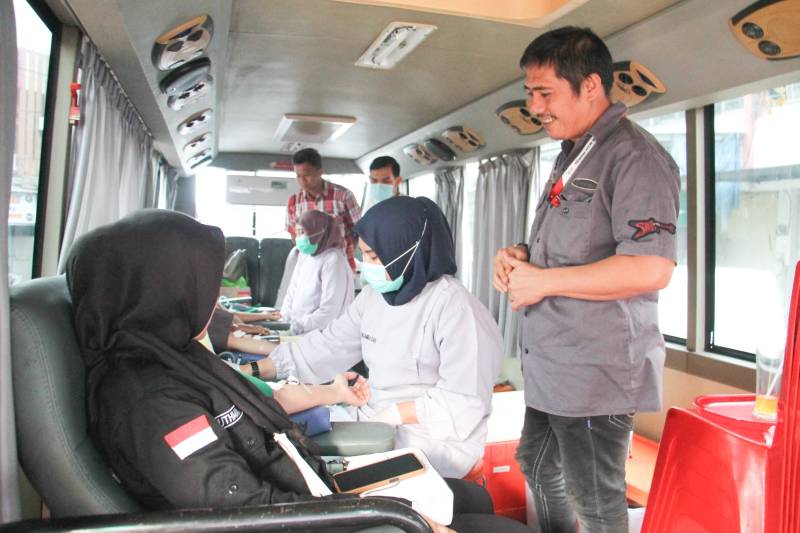 Ketua PMI Makassar Hadiri Donor Darah PMI Kecamatan Panakkukang