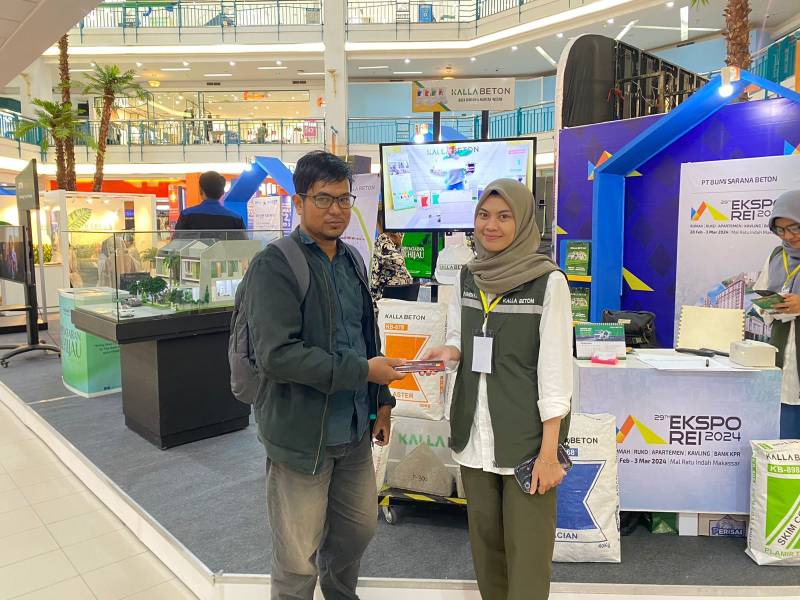 Kalla Beton Tampilkan Peragaan Mockup dan Penawaran Menarik Dalam Pameran Expo REI SulSel 2024