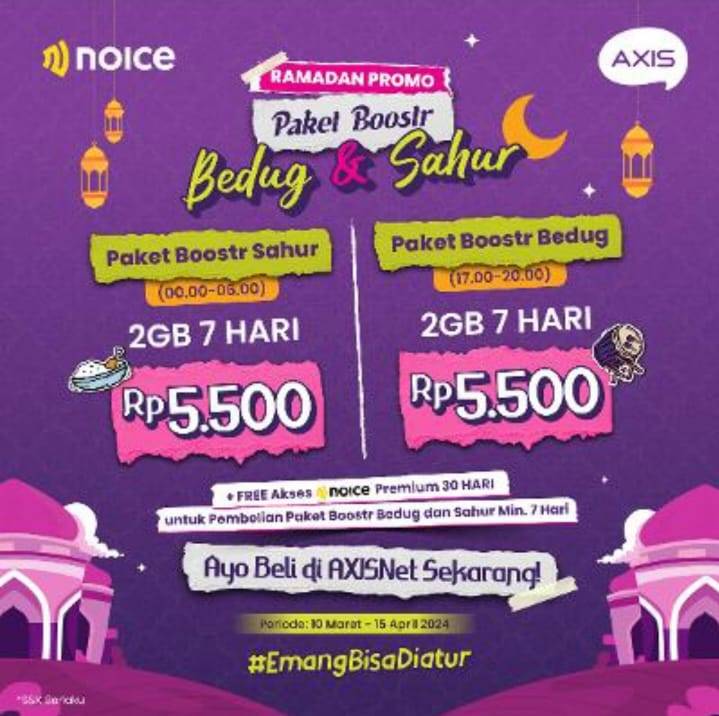 Promo Ramadan dan Lebaran, Banjir Promo Menarik XL Axiata di Aplikasi MyXL dan AXISnet