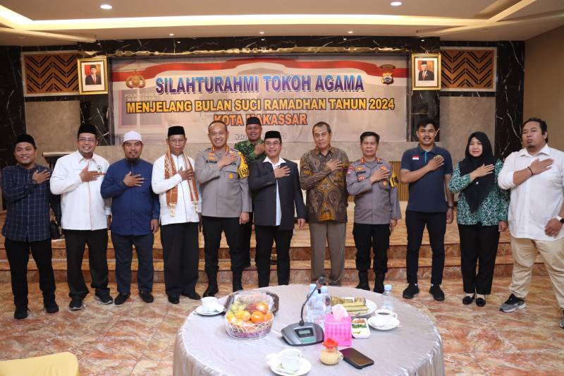 Jelang Bulan Suci Ramadhan, Kapolrestabes Makassar Silaturahmi Bersama Forkopimda