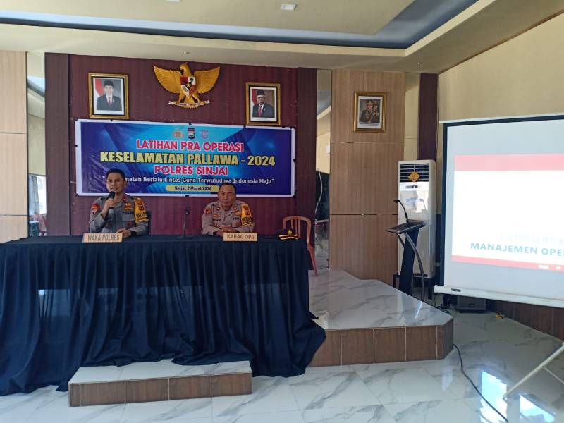 Jelang Ops Keselamatan Pallawa 2024, Polres Sinjai Melaksanakan Latihan Pra Operasi