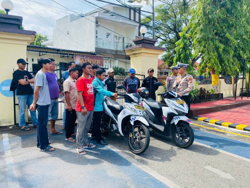 Tingkatkan Kesadaran dan Kepatuhan Berkendara,Satlantas Polres Bantaeng Sosialisasi Safety Riding 