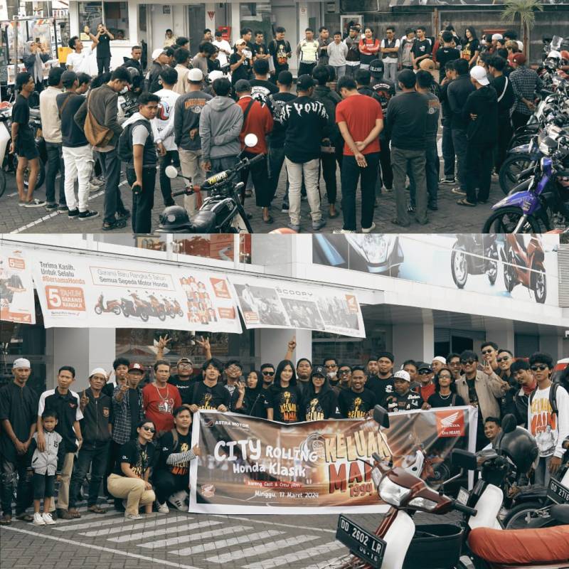 Selenggarakan City Rolling Honda Klasik, Bukti Astra Motor Sulawesi Selatan Turut Sukseskan Film Keluar Main 1994