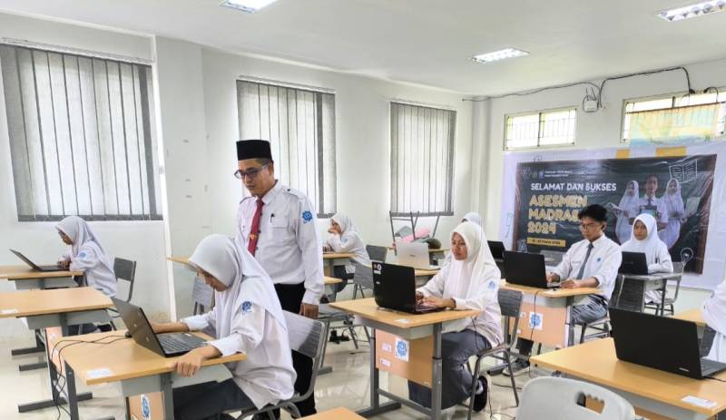 Ujian Madrasah 2024, MAN Insan Cendekia Gowa Gunakan Aplikasi Quipper