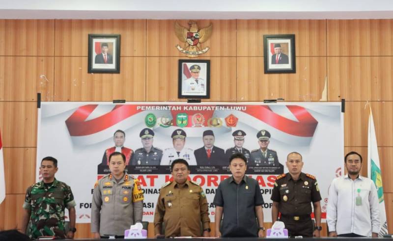 Ini Penekanan Kapolres Luwu Saat Rakor Bersama Forkopimda dan Forkopimca se-Kabupaten Luwu 