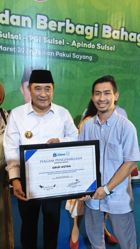 Konsisten Dukung UMKM, Grup Astra Makassar Raih Penghargaan dari DPP APINDO Sulsel