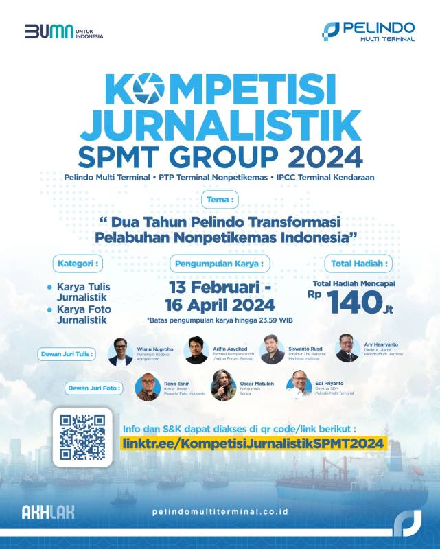 Pelindo Multi Terminal Gelar Kompetisi Jurnalistik Dua Tahun Pelindo Transformasi Pelabuhan nonpetikemas Indonesia