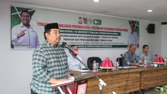 Imam Musakkar Sosialisasi Pentingnya Ruang Terbuka Hijau ke Warga