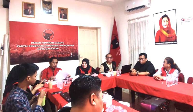 17 April 2024, PDI Perjuangan Makassar Buka Pendaftaran Calon Walikota dan Wakil Walikota