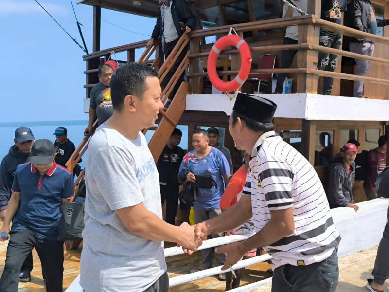 Bupati Basli Ali Kunker Halal Bihalal di Kecamatan Kepulauan