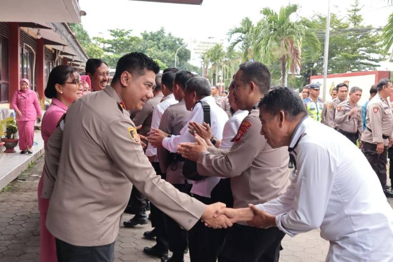 Kapolres Pelabuhan Makassar Halal Bihalal Bersama Anggota