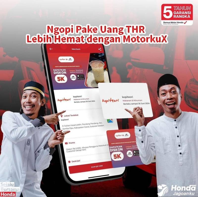 Astra Motor Sulsel dan 42 UMKM Berikan Promo #pakeMotorkuXaja