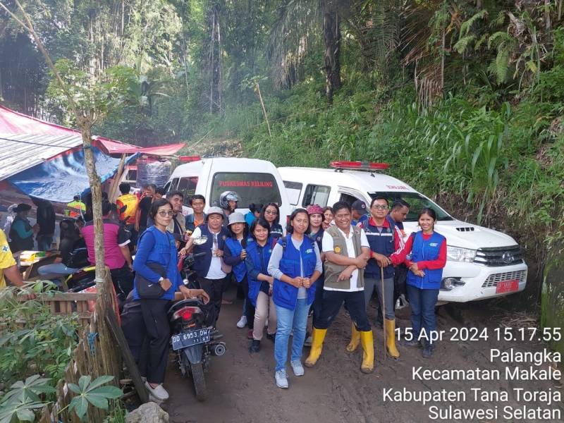 Dinas Kesehatan Sulsel Kirim Bantuan untuk Korban Tanah Longsor di Tana Toraja