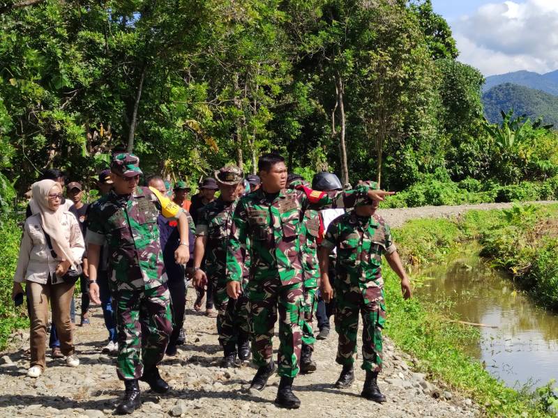 Tim Wasev Gabungan Dari Itjenad, Pusterad dan Sterdam XIV/Hsn Tinjau TMMD Kodim 1403/Palopo ke-120 Tahun 2024