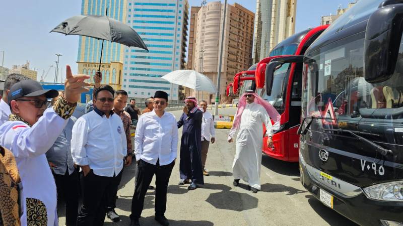 Persiapan Haji, Menag Cek Hotel dan Bus Jemaah di Makkah