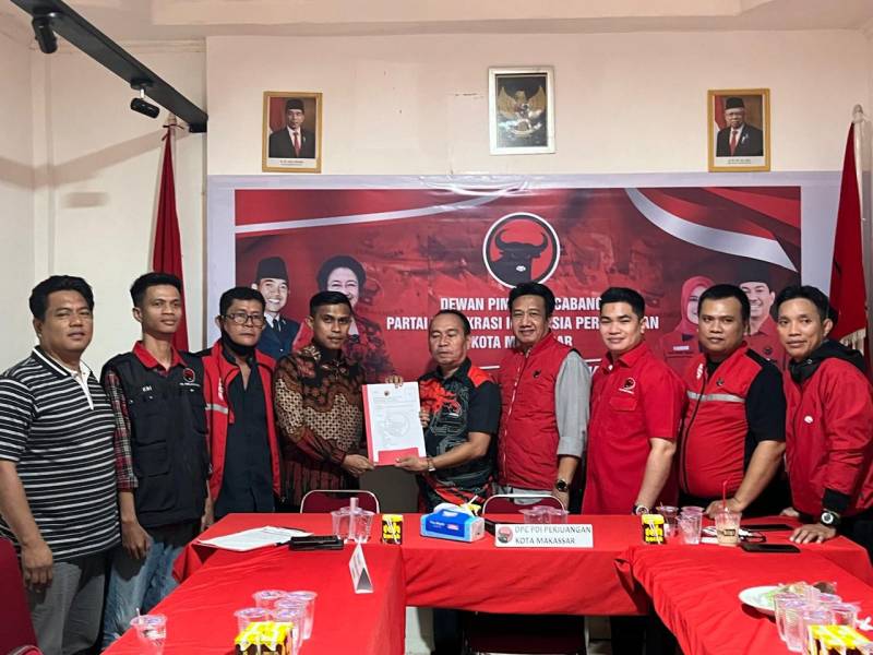 Diwakili Jubir, Andi Seto Ambil Formulir Pilkada Makassar di PDI Perjuangan