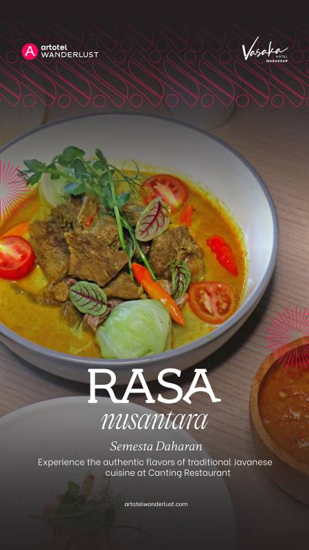 Sajian Otentik Masakan Jawa Hadir di Vasaka Hotel Makassar 