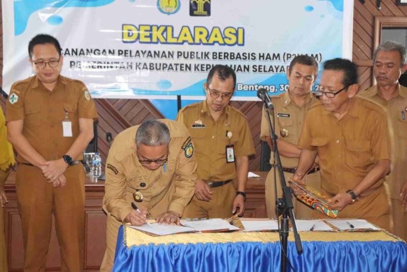 Sekda Selayar Canangkan Pelayanan Publik Berbasis HAM ke Lima OPD