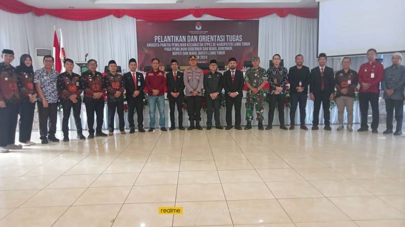 55 Anggota PPK se-Kabupaten Luwu Timur Resmi Dilantik