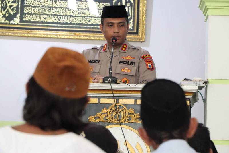 Kapolres Bantaeng Gelar Safari Kamtibmas di Masjid Nurul Fajri Batu Ruyung