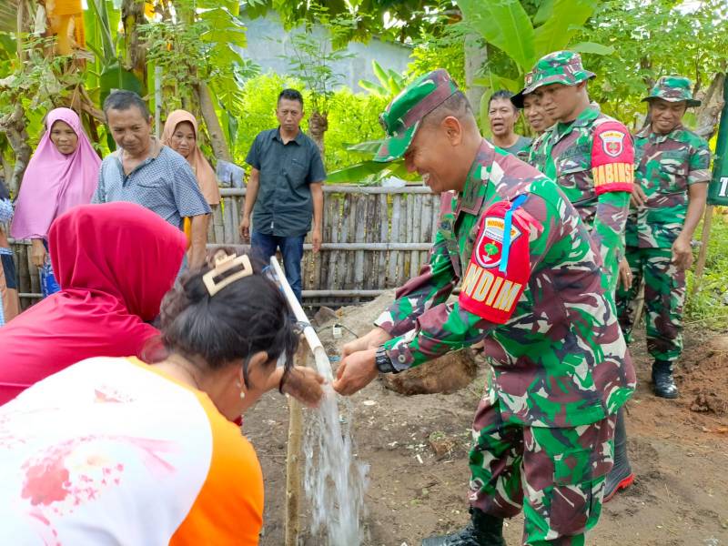 Sasaran Tambahan TMMD Selayar ke - 120, Warga Bonea Utara Nikmati Air Bersih