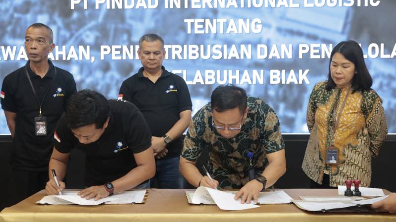 Sinergi BUMN, Pelindo dan Pindad Teken Perjanjian Kerja Sama