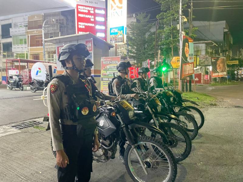 Hadirkan Kamtibmas Kondusif, Satsamapta Polres Pelabuhan Gencar lakukan Patroli Malam