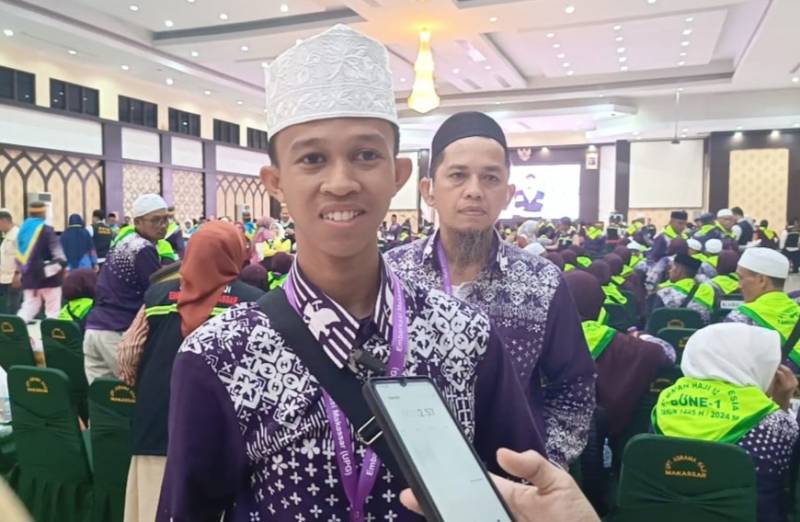 Jemaah 19 Tahun Pimpin Regu 1 Kloter 14 Embarkasi Makassar