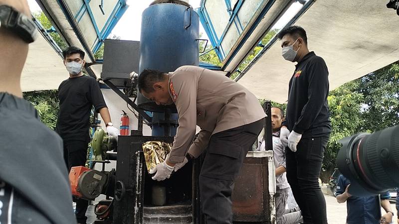 Polda Sulsel Bakar Narkotika Senilai Rp 46,8 M Lebih