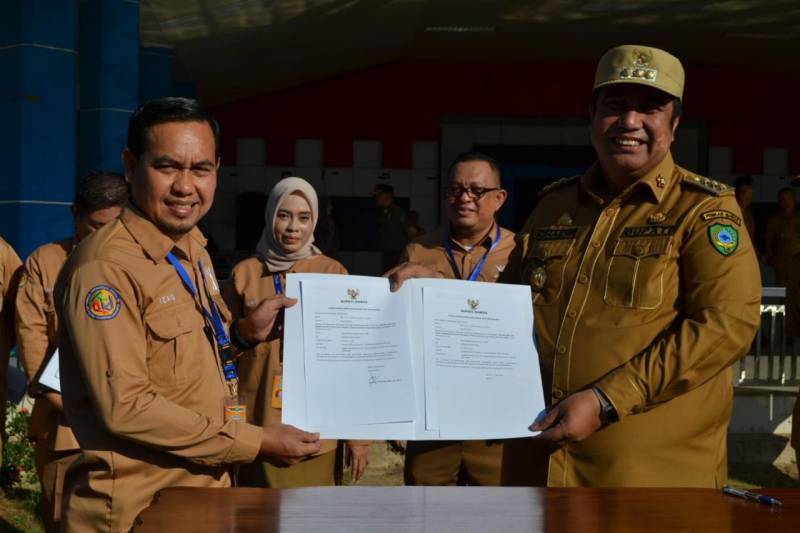 Bupati Maros Launching 10 Aksi Perubahan Peserta Latpim Administrator