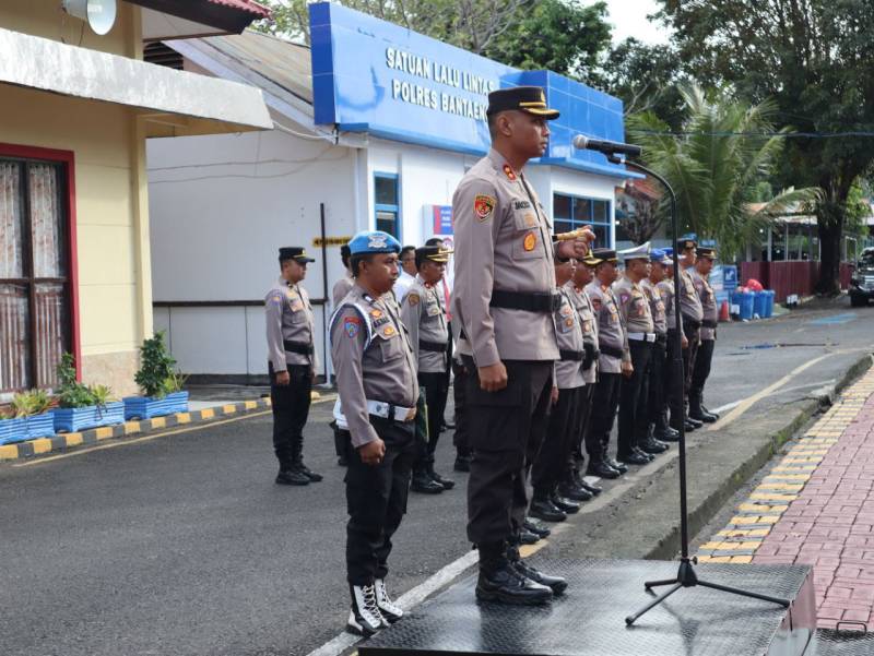 Kspolres Bantaeng Pimpin Penerimaan 53 Siswa Latja Sekpol Negara Batua Polda Sulsel 