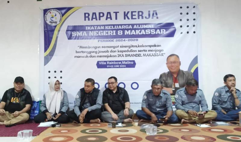Saat Raker, Dr Syahrul Juaksha Mengaku Tertantang Memajukan IKA SMANDEL Makassar