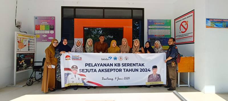 Jelang HARGANAS ke-31, Pemkab Bantaeng Lakukan Pelayanan KB Serentak Sejuta Akseptor