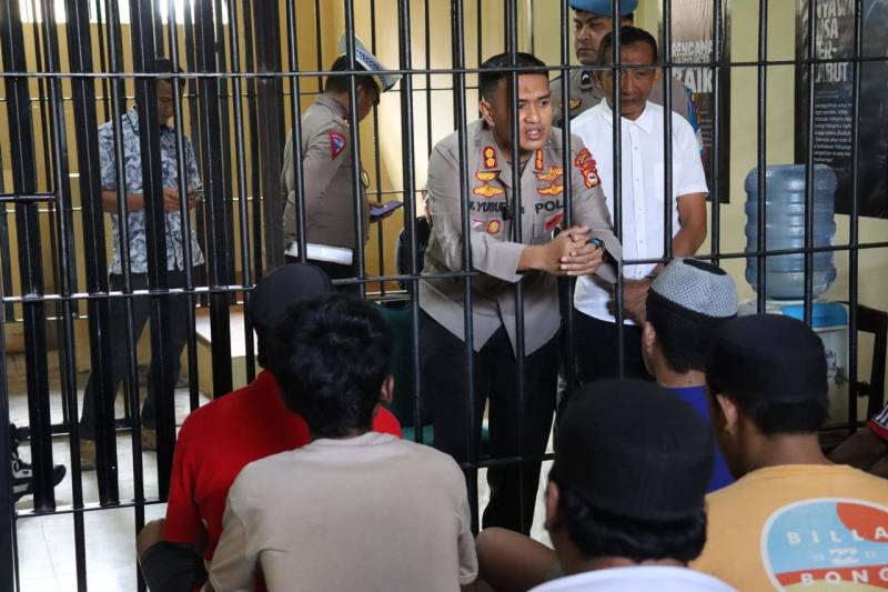 Cek Ruang Tahanan, Ini Pesan Kapolres Soppeng