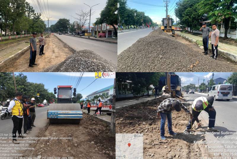Pj Bupati Bersyukur Bahu Jalan Poros Takalar Mulai Dikerjakan Balai Jalan