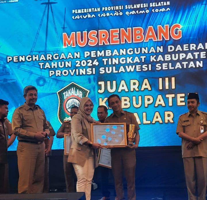 Pemkab Takalar Raih Penghargaan Terbaik III Kategori Kabupaten PPD